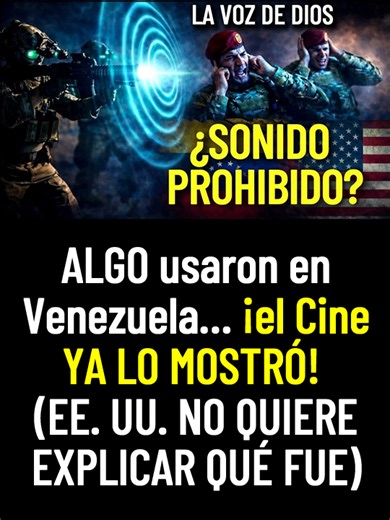 ALGO usaron en Venezuela… ¡el Cine YA LO MOSTRÓ! (EE. UU. NO QUIERE EXPLICAR QUÉ FUE) Algo ocurrió en Venezuela… y no fue un operativo común. Testimonios inquietantes, silencios oficiales y un mensaje inesperado desde la Casa Blanca encendieron una pregunta que pocos se atreven a formular: ¿se utilizó una tecnología que no conocemos públicamente? En este video exploramos una posibilidad perturbadora: el uso de un arma basada en sonido, una tecnología que no deja huellas visibles pero sí efectos 