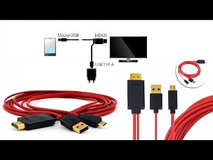 CSL - Cavo adattatore MHL da 4m (metri) da MicroUSB a HDMI Full HD