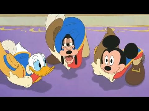 Mikcey Donald and Goofy Three Musketeers Disney Junior Family Movie promo