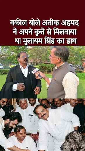 वकील बोले अतीक अहमद ने अपने कुत्ते से मिलवाया था मुलायम सिंह का हाथ #shortvideo #viral #shorts