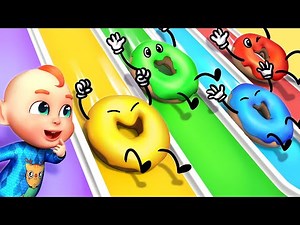 Learn Colors with Donuts | Color Song for Toddlers | Nursery Rhymes | Rosoo TV - Sing Along Time