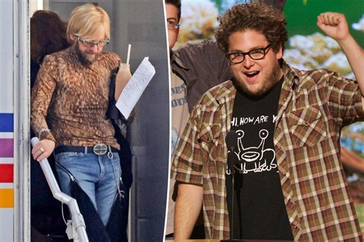 Jonah Hill unrecognizable as he debuts major weight loss on film set