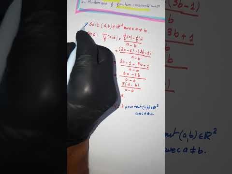 Ep:01.Calculer le taux de variation de la fonction f définie par f(x) = 3x -1. #maths #mathematics