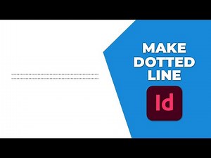 How to make a dotted line in InDesign