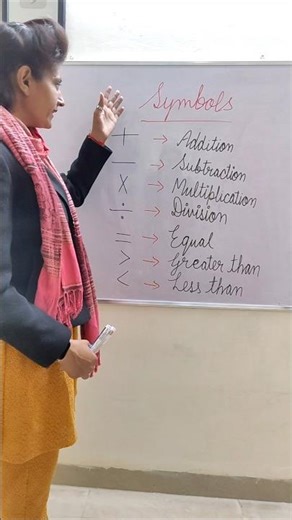 Math Symbols #kidseducation #kidslearning