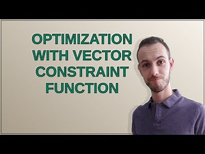 Mathematica: Optimization with vector constraint function
