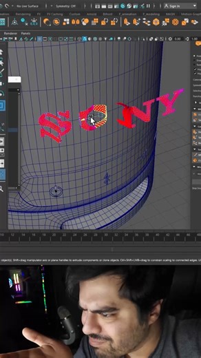 Easily Project any Mesh on Curved Surfaces inside Autodesk Maya 2026#autodeskmaya#maya2026#maya#3d