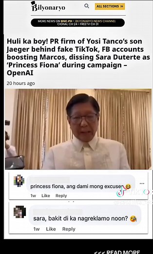 A Philippine-based marketing agency Comm&Sense Inc. owned by the son of ultra bilyonaryo Yosi Tanco has allegedly weaponized ChatGPT to flood TikTok and Facebook with pro-Marcos, anti-Sara Duterte propaganda dubbed “Covert IO: Operation High Five” In its report, OpenAI revealed that the Makati-based PR firm founded and managed by Jaeger Tanco, used ChatGPT in a three-stage propaganda campaign during the recent campaign period: * Monitoring political content online to identify pro-Marcos talking 