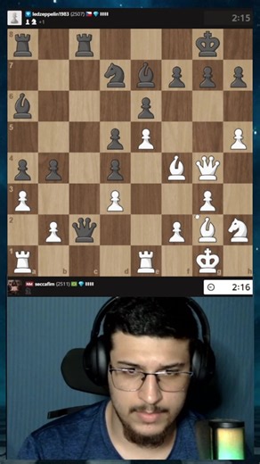 Sacrifício de dama #xadrez #xadrezbrasil #chess #chesscom #xadrezparainiciante