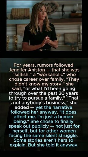 They Didn't Know My Story' — Jennifer Aniston Speaks Out On Years Of Cruel Rumors