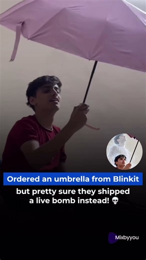 Ordering an Umbrella = Heart Attack 💀#shorts