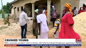 2K views · 34 reactions | MGL surprises accident victims family with fully furnished 3-bedroom apartment. #NhyiraUpdates #NhyiraFM | Nhyira 104.5 FM | Facebook