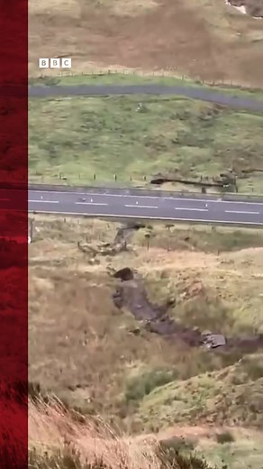 A large boulder was causing “concern on the hillside”, leading to the closure of the Rest and Be Thankful on Monday. Watch the successful operation to move it. | BBC Scotland News