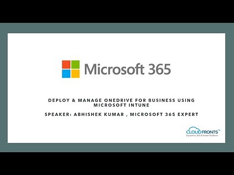 Deploy & Manage OneDrive for Business using Microsoft Intune