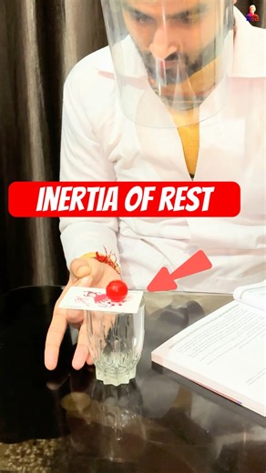 what is inertia with example #experiment #science #physics #shorts #viral