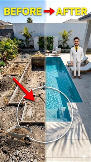 Luxury Pool Construction Timelapse | Backyard Makeover | SA Official Pakistan