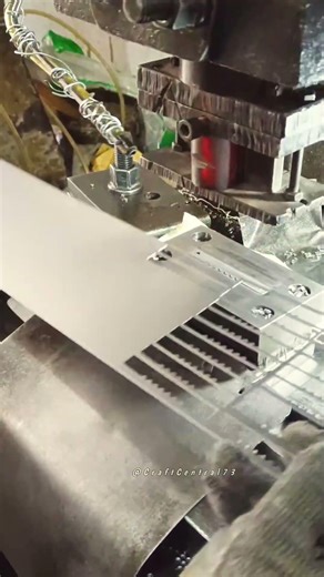 High-Precision Automated Stamping Machine Cutting Intricate Designs in Metal Sheets