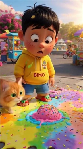 Bimo & Kucing Es Krim 🍦🐱 | Film Animasi Anak Lucu dan Gemas! #animasilucu