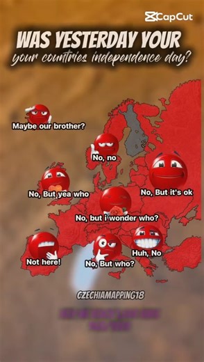 Was yesterday your countries independence day? #europe #map #geoportal #edit #shorts #independence