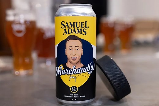 NHL Legend Brad Marchand Honored With Limited-Edition Sam Adams Beer