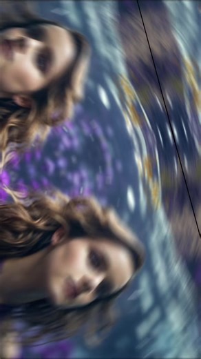 Emma Watson's Ethereal Underwater Fantasy in Purple