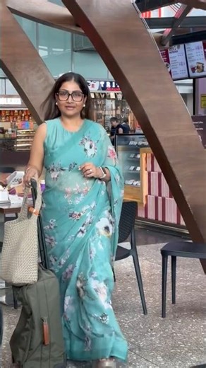 Saree suitcase & stories untold | Dolly Jain travelling in a saree