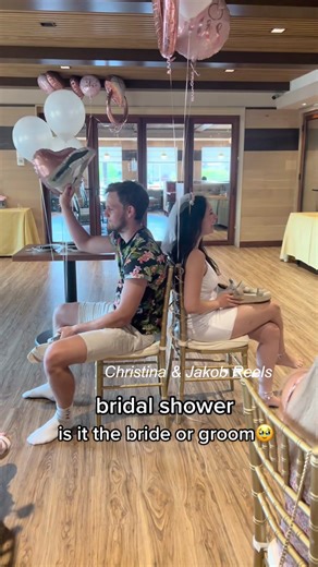 17K views · 356 reactions | i cant believe i had my bridal shower today  #bride #whohas #fiancee #engaged #bridalshower #funny #couple #jokes #love #foryou #Cute #fyp | Christina & Jakob Reels | Facebook