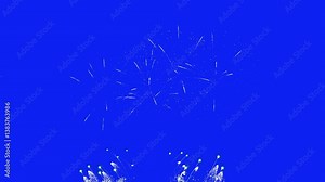 Spectacular abstract fireworks display at night for New Year 2026 and Independence Day celebrations