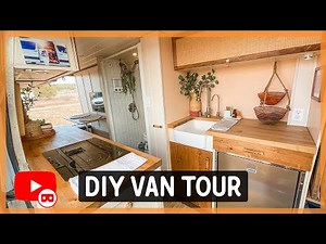 AMAZING Tiny Home VAN CONVERSION | 360° Virtual Reality VAN TOUR