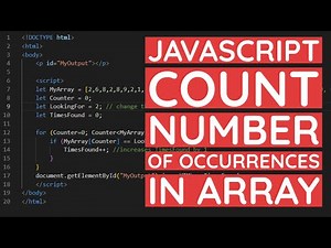 JavaScript Count Number of Occurrences in Array
