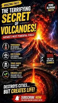 Earth's Hidden Fire: The Incredible Secret of Volcanoes #facts #ai#science #sciencefacts #viralvideo