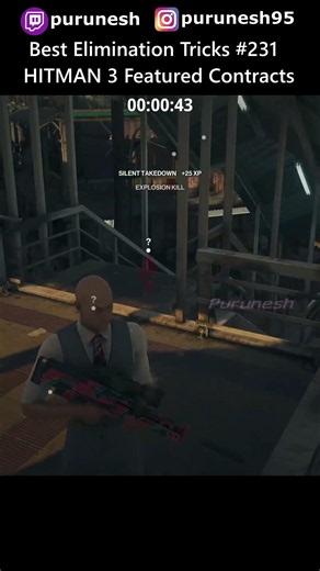 Best Elimination Tricks #231 🔥😎 HITMAN 3 Featured Contracts #shorts #gaming #hitman3 #hitmanwoa