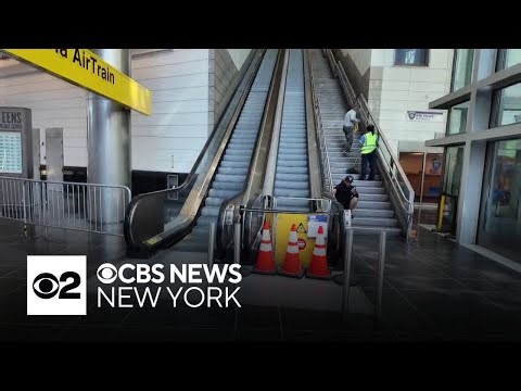 JFK travelers dealing with another broken escalator