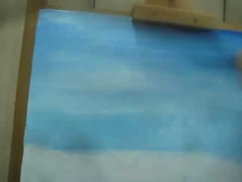 How To Paint a Sky with Acrylic