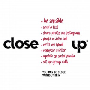 Drop a text, share photos, make video calls, update on social media and have group calls! Get closer and connect with your loved ones without being close! #Closeup #BreakTheBarrier #StaySafe | Closeup