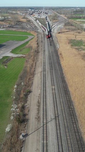 10M views · 133K reactions | The Rock. *Disclaimer: This was recorded with permission* Canadian National’s Flat Rock Terminal is one of the bigger classification yards in lower Michigan. #reels #reelsviral #drone #asmr #yard #rail #railroad #CanadianNational #railway #train #track #friday #flyover | Craig Hensley Photography | Facebook