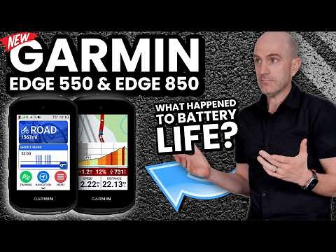 NEW Garmin EDGE 550/850 // Garmin Gambles BIG on SHORTER Battery Life!