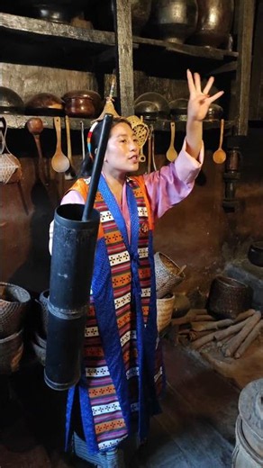 This is how butter tea is prepared in Bhutan. #bhutan #buttertea #simplybhutan #thimphu