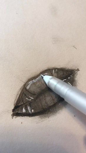 How to draw lips 👄💖 #tutorial #lips #art #artist #trending #foryoupage #realism #drawing #lip #sketch #wow