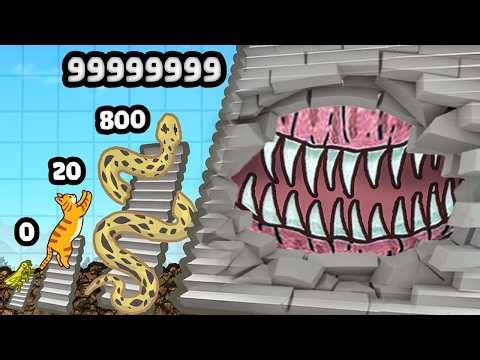 Evolving a Animal to Jump Over MAX TOWER Stairs!
