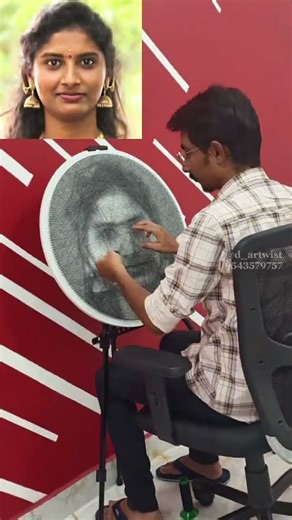 Realistic Thread Art Portrait | Made of Just Threads | By ‪@d_artwist‬