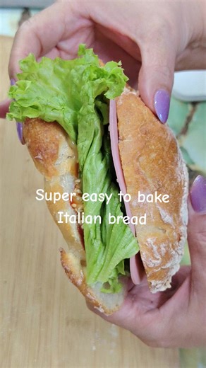 Vid 1057 Baked some Italian bread today. Quite happy with how it turned out — crusty, rugged and nicely crispy. I was too excited not to share! 🍞 #homemadebread #italianbread #homebaking #freshfromtheoven #breadbaking