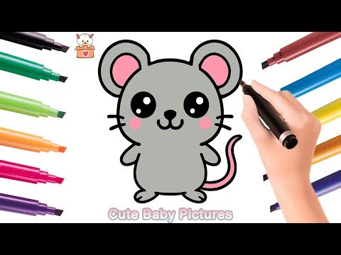 How to Draw a Cute Mouse