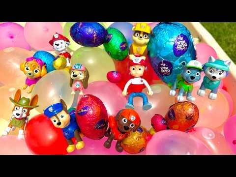 Paw Patrols Water Balloon Easter egg Hunt! 🍫