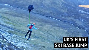 13K views | See the moment this daredevil dude lands the UK's first skiing base jump!  | Storytrender | Facebook