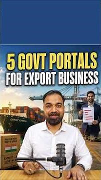 Top 5 Government Websites Every Indian Exporter Must Know #importexport