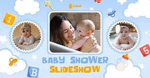 Charming Baby Shower Slideshow with Animated Photo Frames