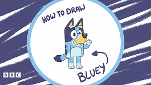 Learn to draw Bluey and her family