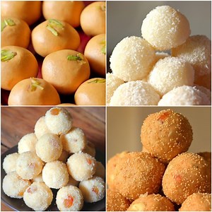 2.3M views · 24K reactions | 4 Quick and Easy Ladoo Recipes: Besan...