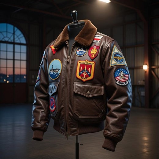 Aviator Bomber Patch Leather Jacket – Genuine Cowhide Pilot Flight Jacket – Vintage Military Style – Men & Women Biker Coat - Etsy